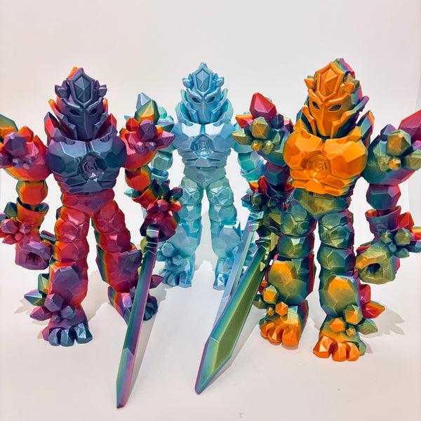 3-D Printed Crystal Warrior