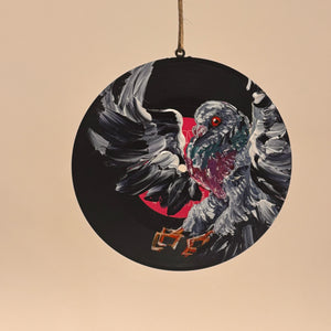 Hand Painted Vinyl Record Ornaments