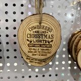 Wood Slide Ornaments