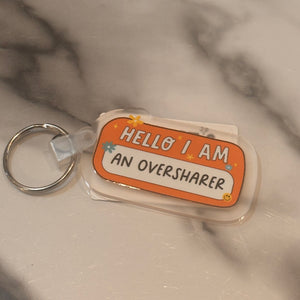 Acrylic Phrase Keychain
