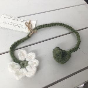 Crocheted Flower Bookmarks