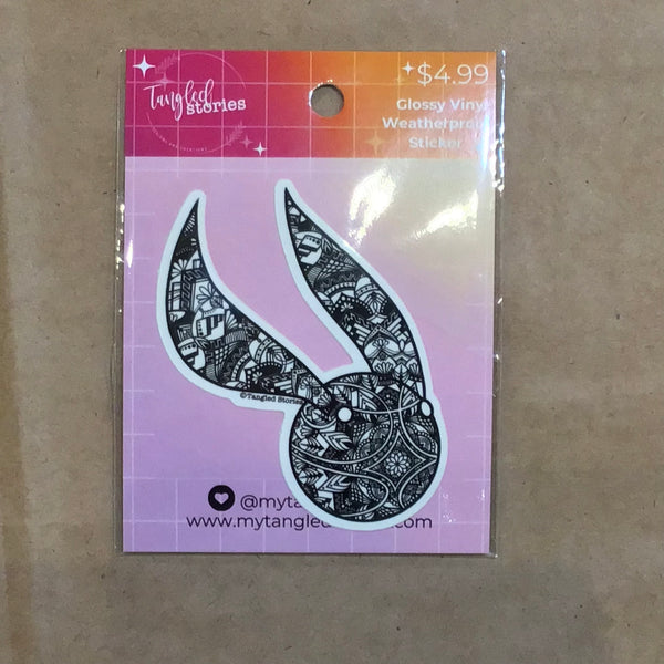 BnW Flying Ball Weatherproof Sticker