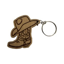 Cowboy Boot & Hat Keychain