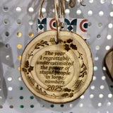 Wood Slide Ornaments