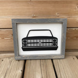 C Pickup Truck Front View Sign