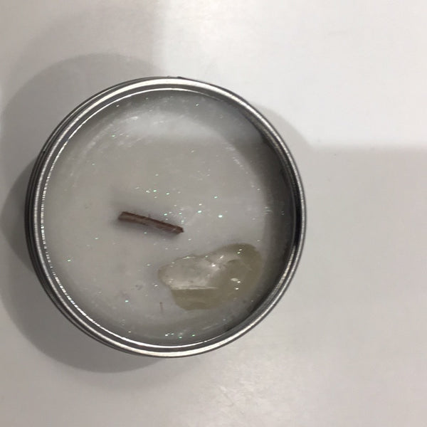 Enlightenment Soy Wax Crystal Intention Candle 4oz