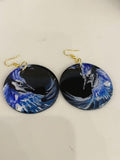 Painted Black Earrings
