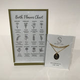 18K Gold Plated, Birth Flower Necklaces