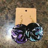 Painted Black Earrings