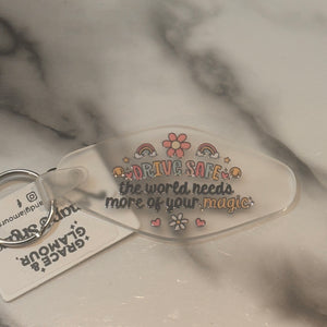 Acrylic Phrase Keychain