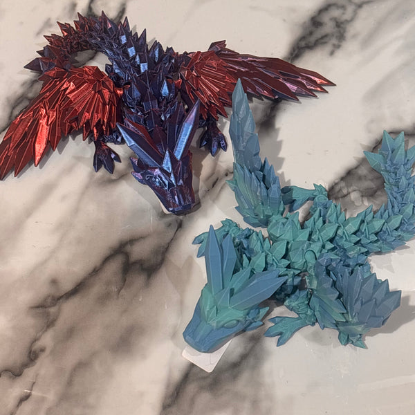 3-D Printed Baby Winged Dragons