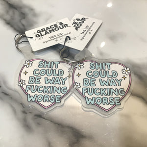 Acrylic Phrase Keychain