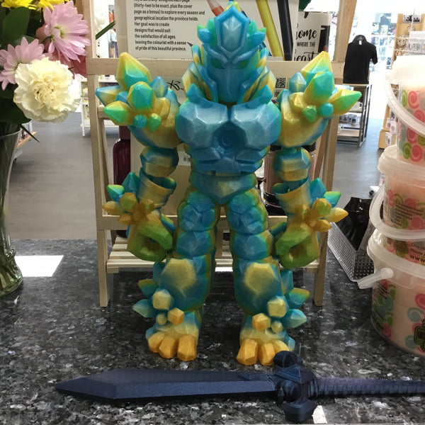 3D Printed Huge Cyrstal Warrior