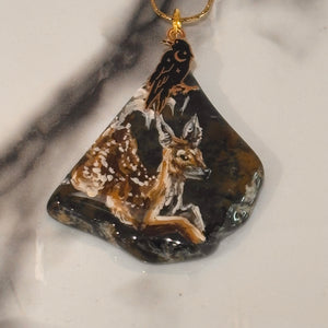 Assorted Painted Stone Necklaces