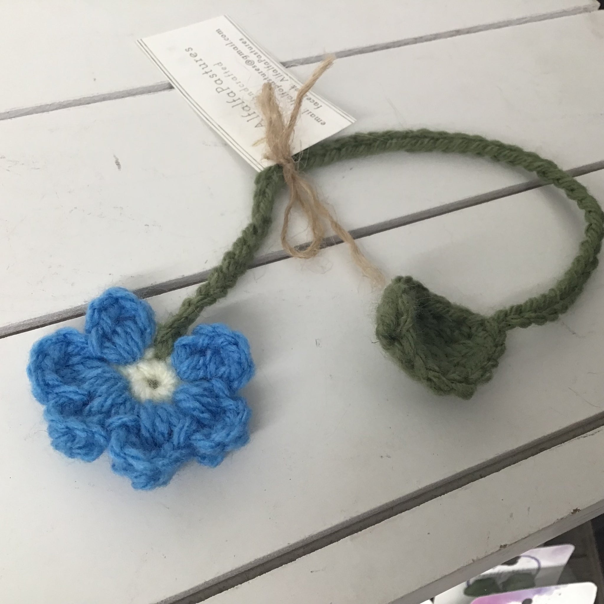 Crocheted Flower Bookmarks