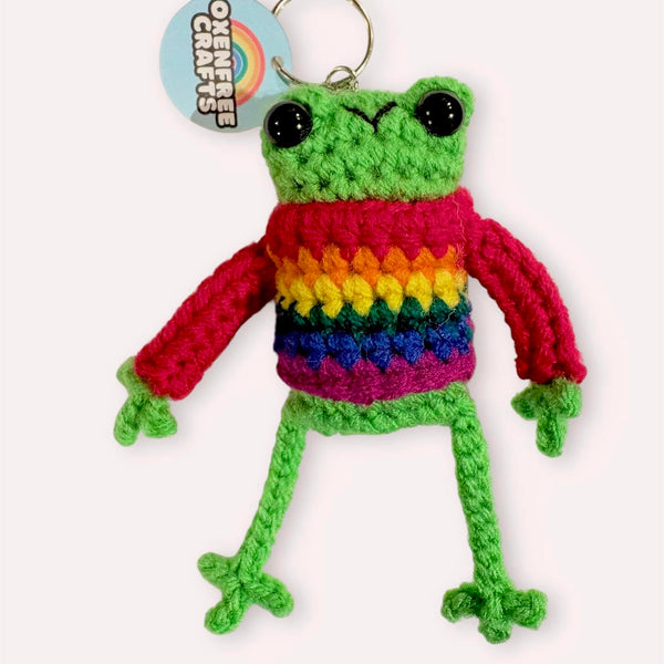 Frog Pride Keychain