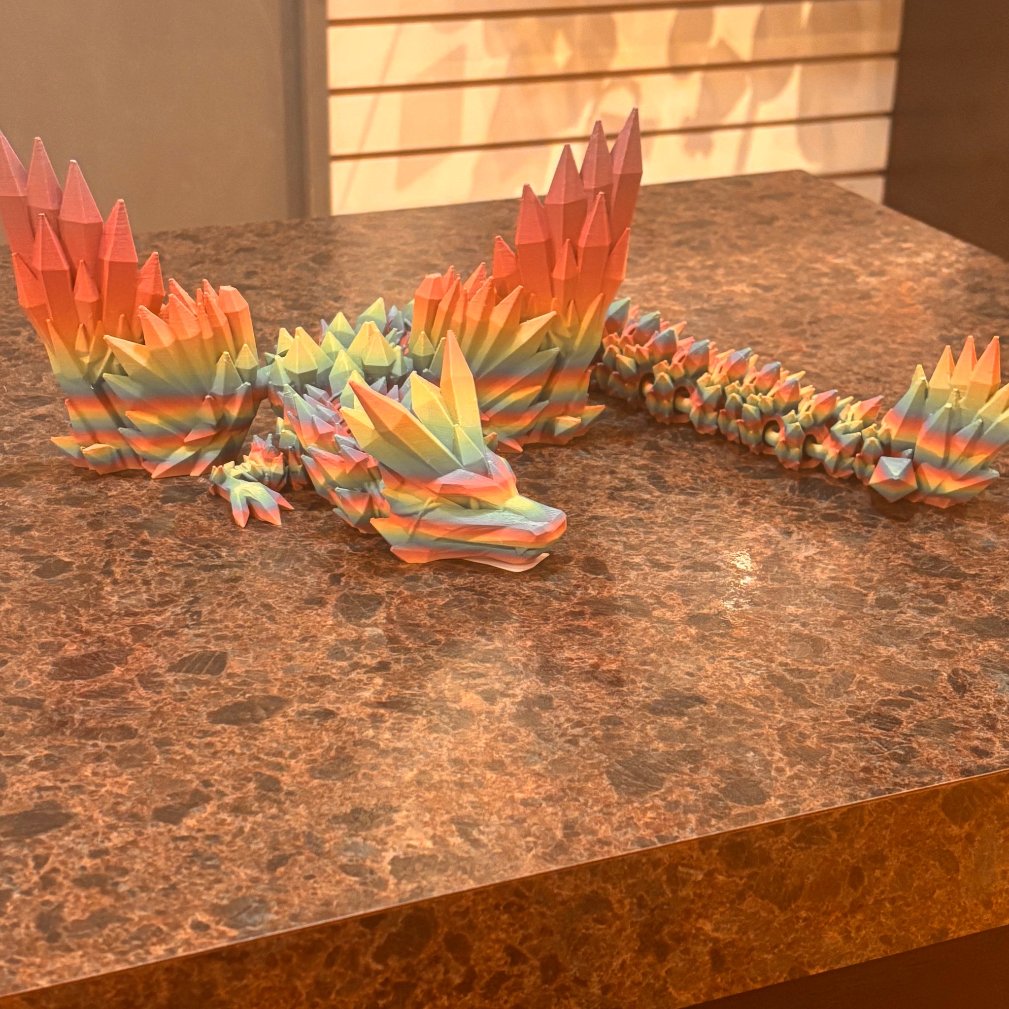 3-D Printed Huge Winged Dragons