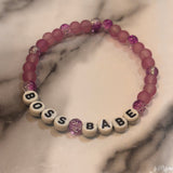 Stretchy Glass Bead Word Bracelets