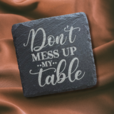 Sarcastic Slate Coaster Set