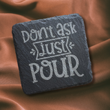 Drink Up! Themed Slate Coaster Set