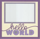 Hello World 8x8 Photo Mat