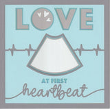 Love At First Heartbeat 8x8 Photo Mat