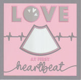 Love At First Heartbeat 8x8 Photo Mat