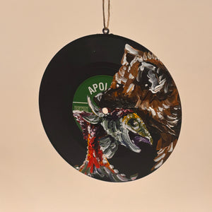 Hand Painted Vinyl Record Ornaments