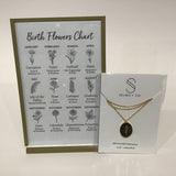 18K Gold Plated, Birth Flower Necklaces