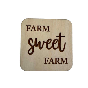 Individual Wood Coasters