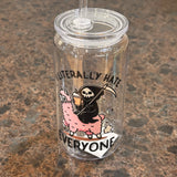 16oz Plastic Libbey with Lid/Straw