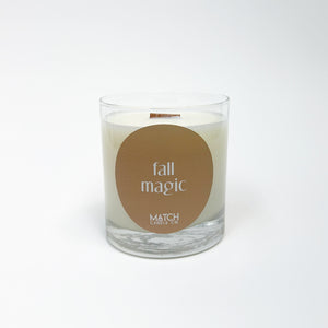 Soy Wax Candles, Wood Wick (Fall + Winter)