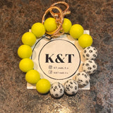 Print Silicone Bracelet Keychain