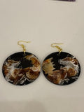Painted Black Earrings