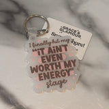 Acrylic Phrase Keychain