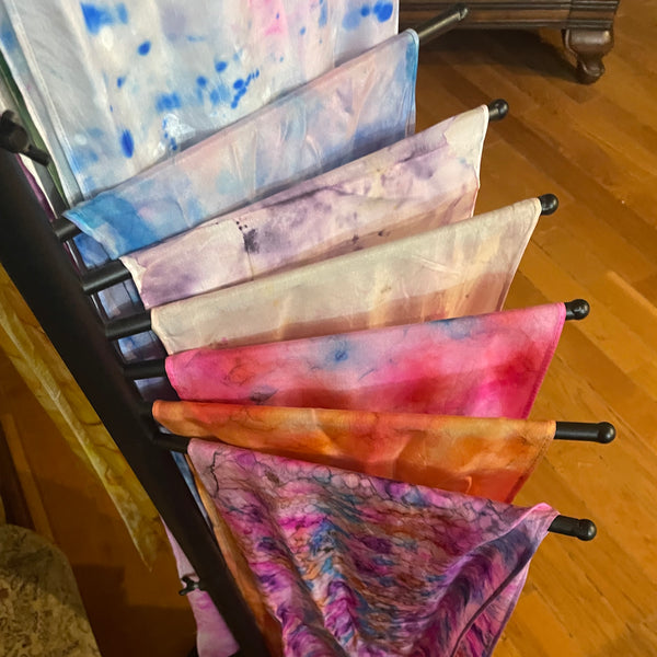 Hand Painted Silk Scarves