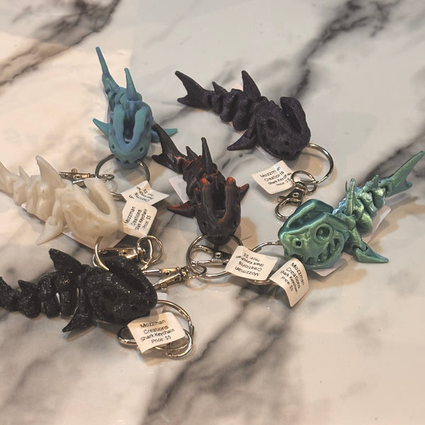 3-D Printed Shark Keychain