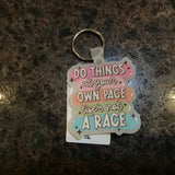 Acrylic Phrase Keychain