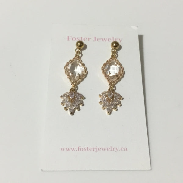 CZ Dangle Earrings
