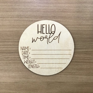 Hello World Announcement