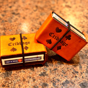 Leather & Wood Pocket Cribbage