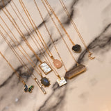 Genuine Gem Necklaces, Short Gold Chain
