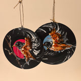 Hand Painted Vinyl Record Ornaments