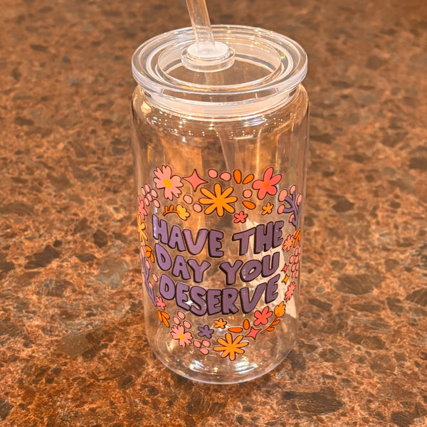 16oz Plastic Libbey with Lid/Straw