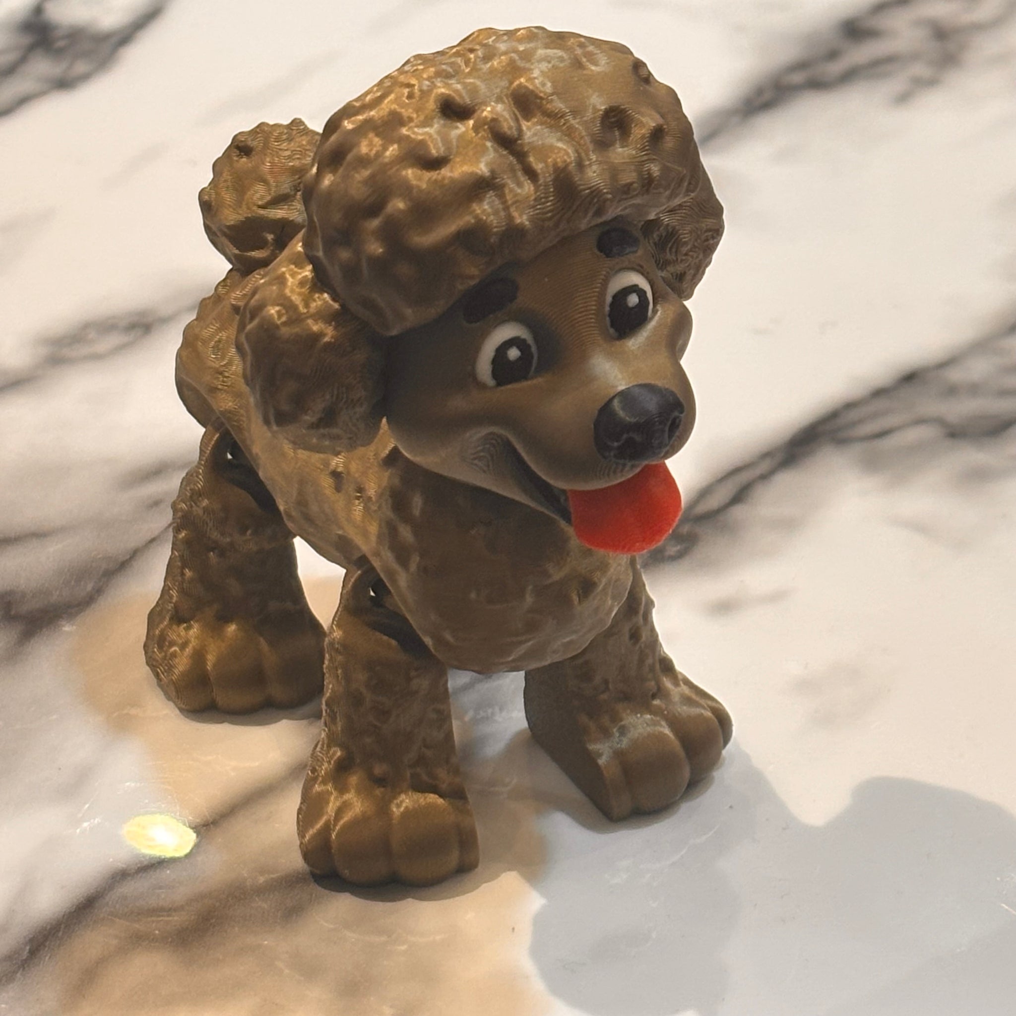 3-D Printed Poodle