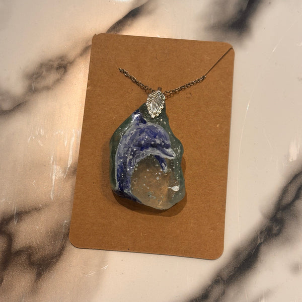 Assorted Painted Glass Necklaces