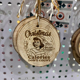 Wood Slide Ornaments