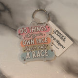 Acrylic Phrase Keychain