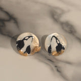 Assorted Painted Seashell Studs
