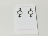 Hexagon Ball Earrings